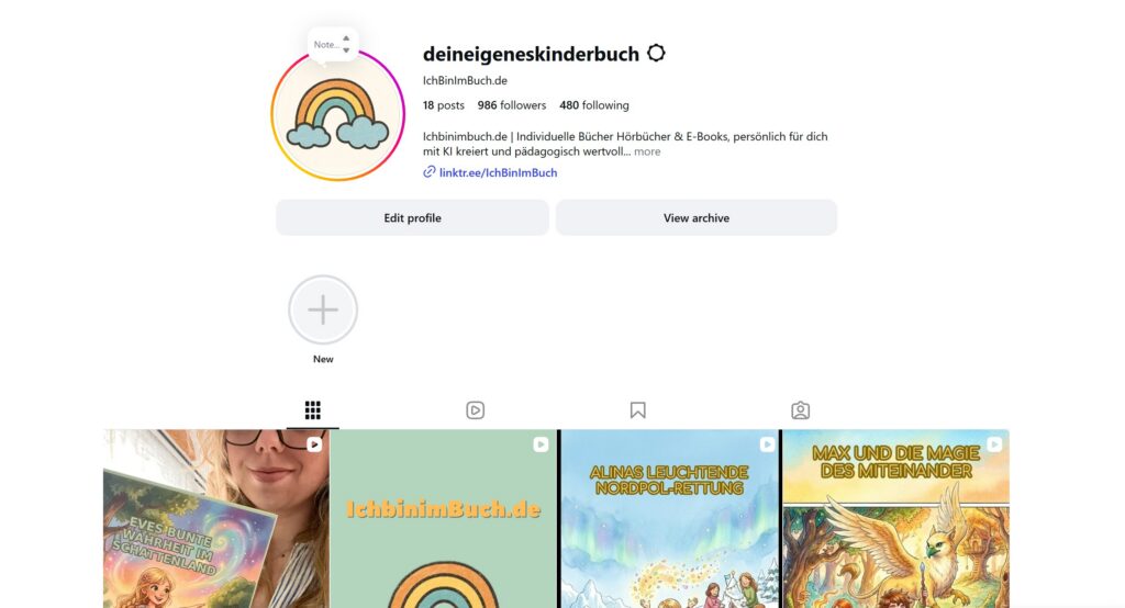 Social media insta example